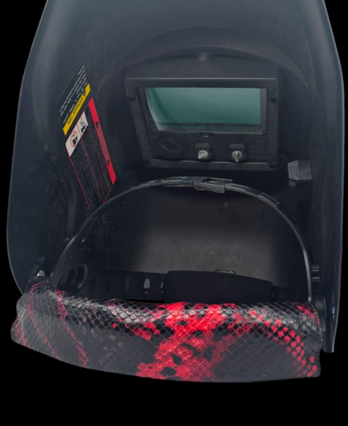 Leather headband/ Black Widow