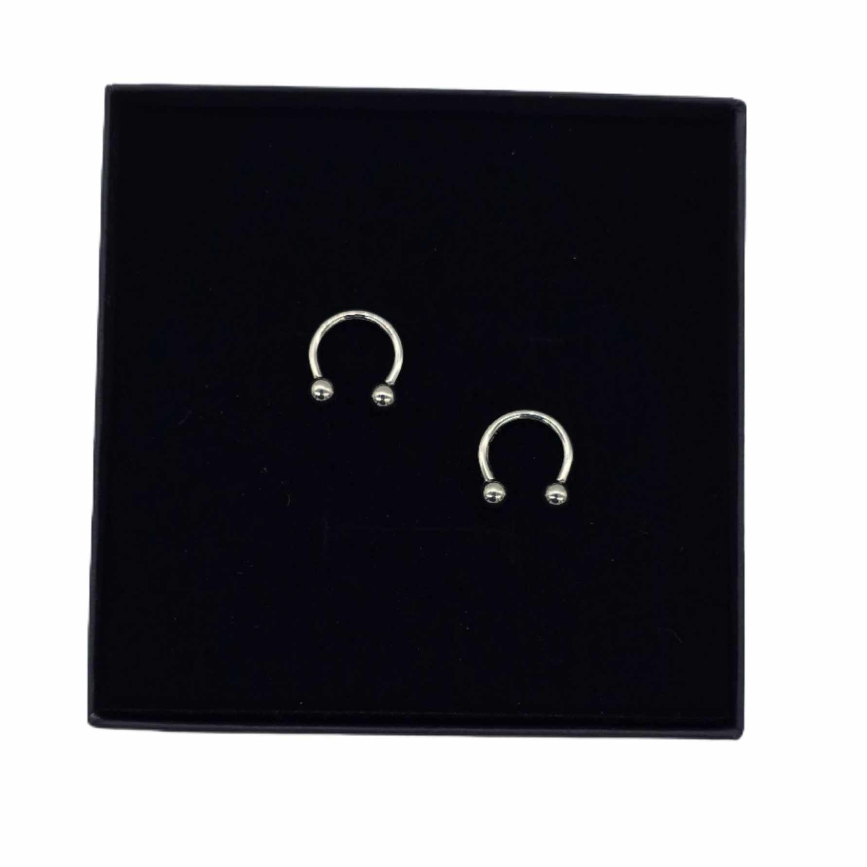 Titanium Horseshoe Barbell Rings - OfficialWeldLife.com