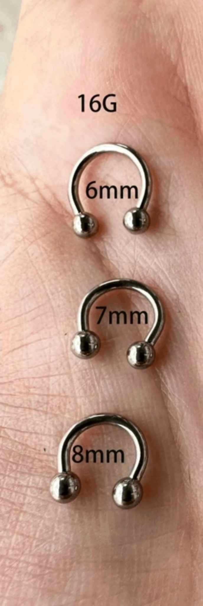 Titanium Horseshoe Barbell Rings - OfficialWeldLife.com