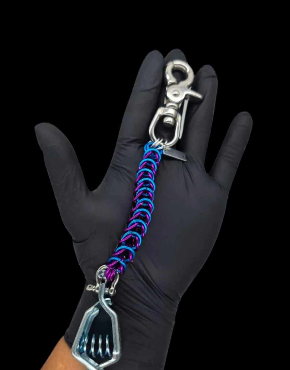 Glove Clips/ Key Chain : Blue & Purple - OfficialWeldLife.com