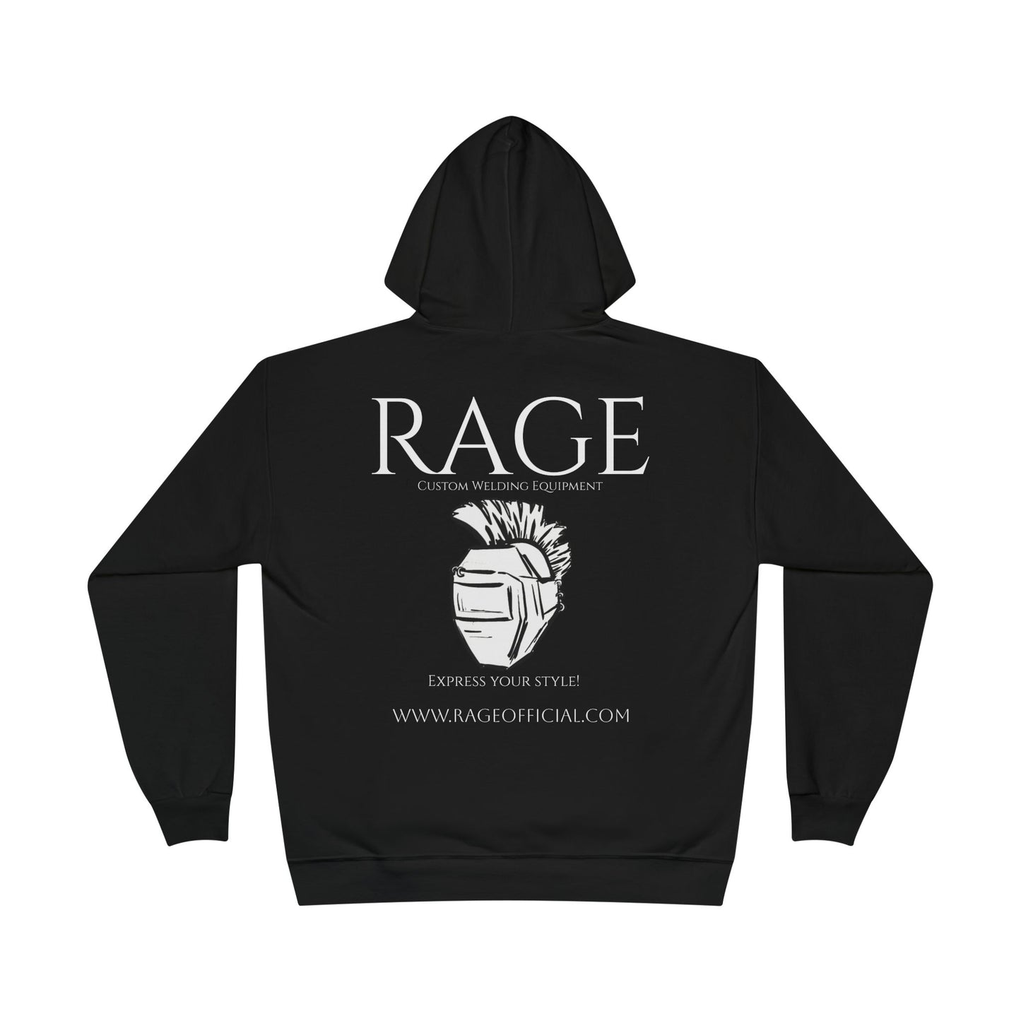 Rage: Official Hoodie white letters