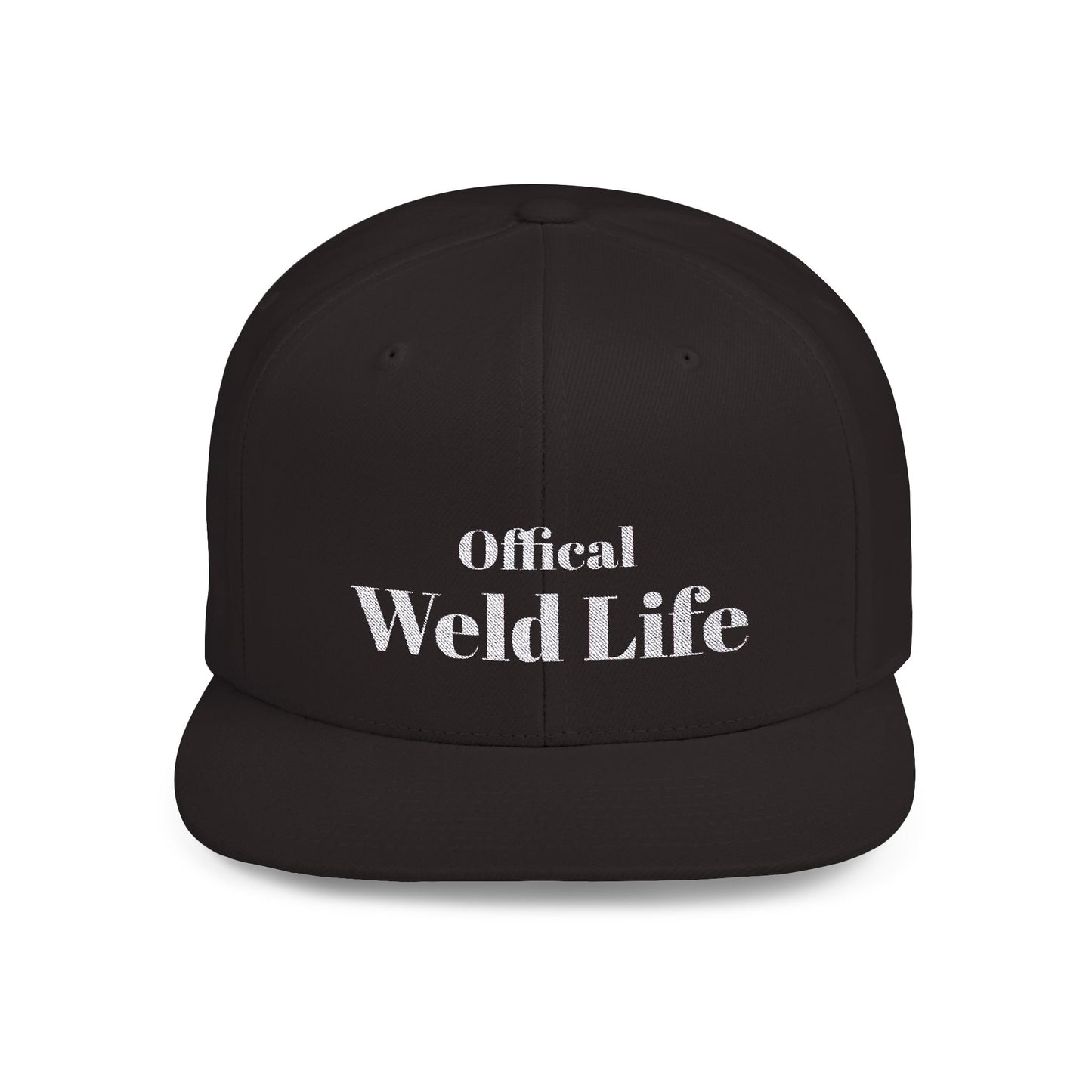 Official Weld Life Flat Bill Snapback - OfficialWeldLife.com