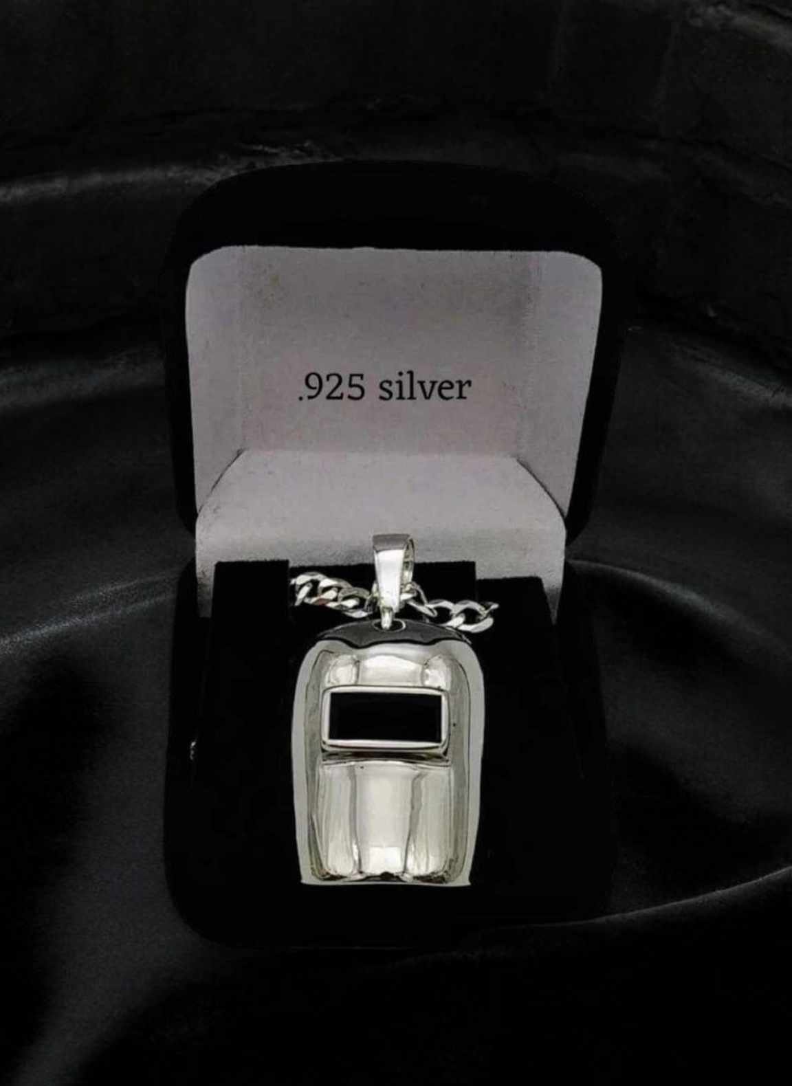 .925 Silver Welding Hood Pendant